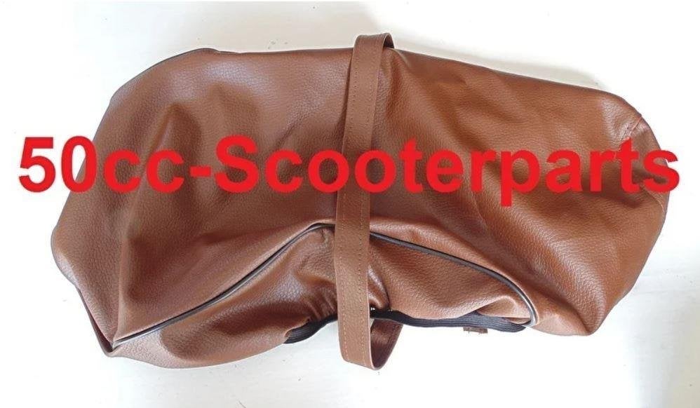 Zadelhoes bruin Agm Bella Fosti retro scooter 1000na, Ophalen of Verzenden