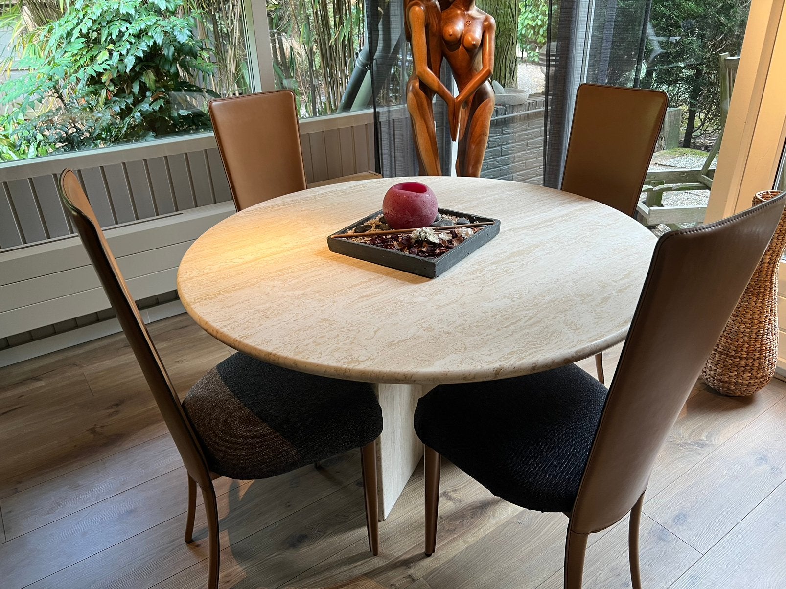 4x Cattelan Italia Luxe Design Stoelen - Leer & Stof, Huis en Inrichting, Ophalen, Zo goed als nieuw
