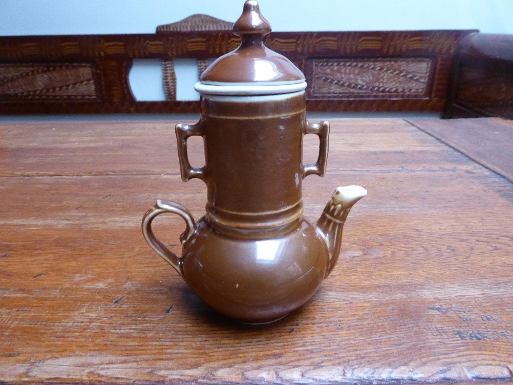 Kleine keramiek Franse koffiepot met filter, 18 cm., Ophalen of Verzenden