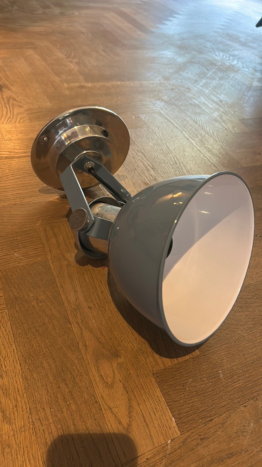 Plafondlamp industrieel blauw Look 4 lamps, Ophalen