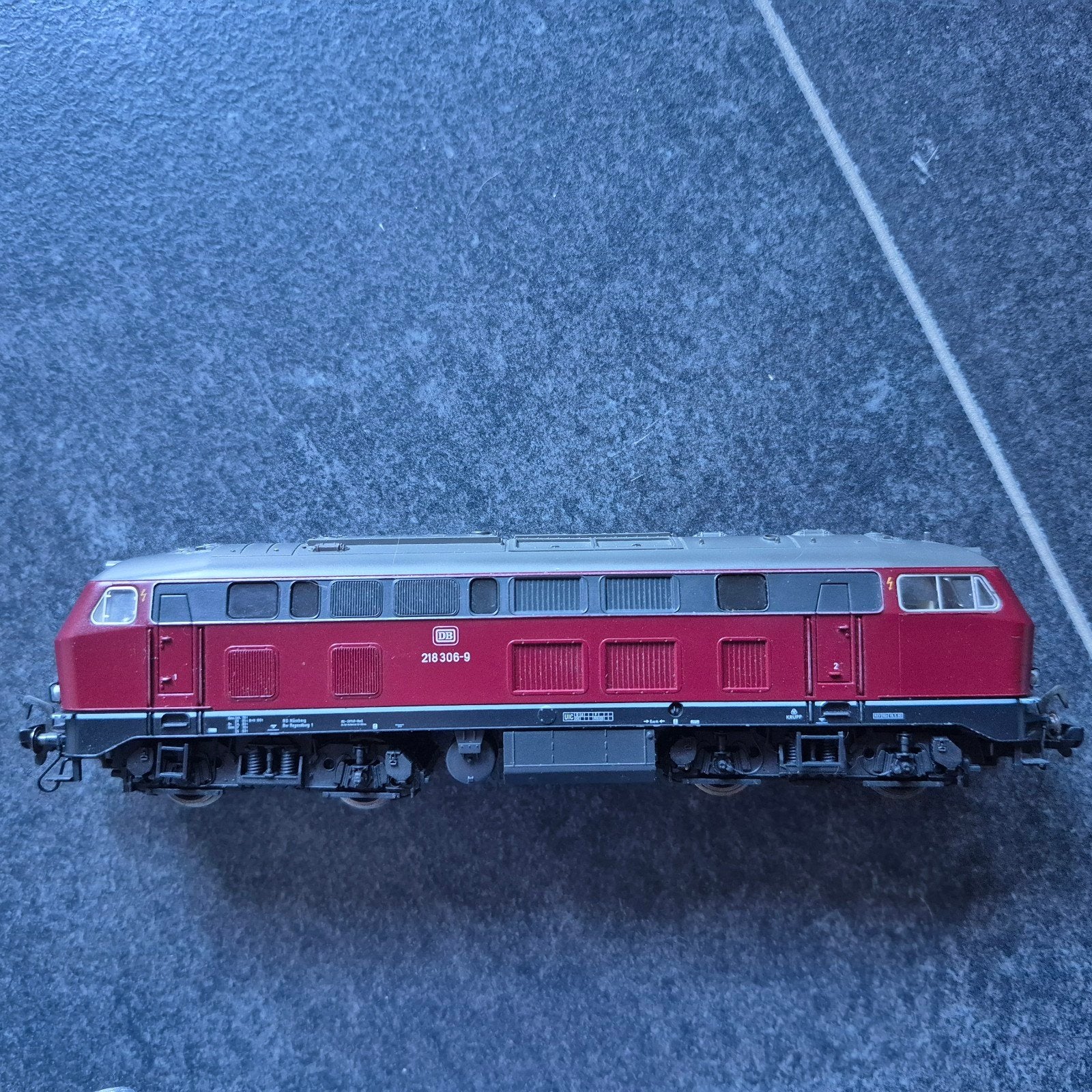diesellocomotief BR 218 ho, Fleischmann, Ophalen of Verzenden, Zo goed als nieuw, Gelijkstroom
