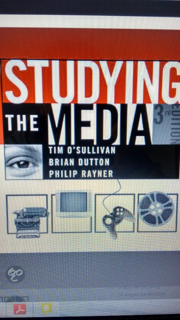 Studying the media excl. Verzendkosten tim osullivan bria, Ophalen of Verzenden, Beta, Zo goed als nieuw, WO