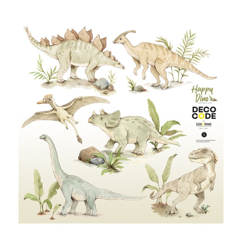Muursticker Kinderkamer Dino 's Dinosaurus Dekornik, Polskiego Czerwonego Krzyża 21/22, 41-260 Sławków, Nieuw, DEKORNIK LIMITED LIABILITY COMPANY