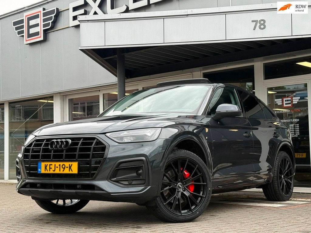 Audi Q5 Sportback 50 TFSI e Advanced | Black edition | Pano, Auto's, Audi, Bedrijf, Te koop, Q5, 4x4, ABS, Achteruitrijcamera