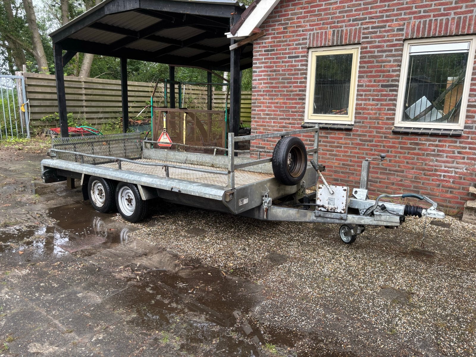 Hapert Machine transporter, goede staat. Hydr. Kantelbaar, Ophalen, Gebruikt
