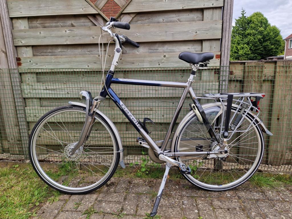 Nette Gazelle Saphir Goldline Carbon 61cm Frame 8 Versn., Fietsen en Brommers, Fietsen | Heren | Herenfietsen, Ophalen, Gebruikt