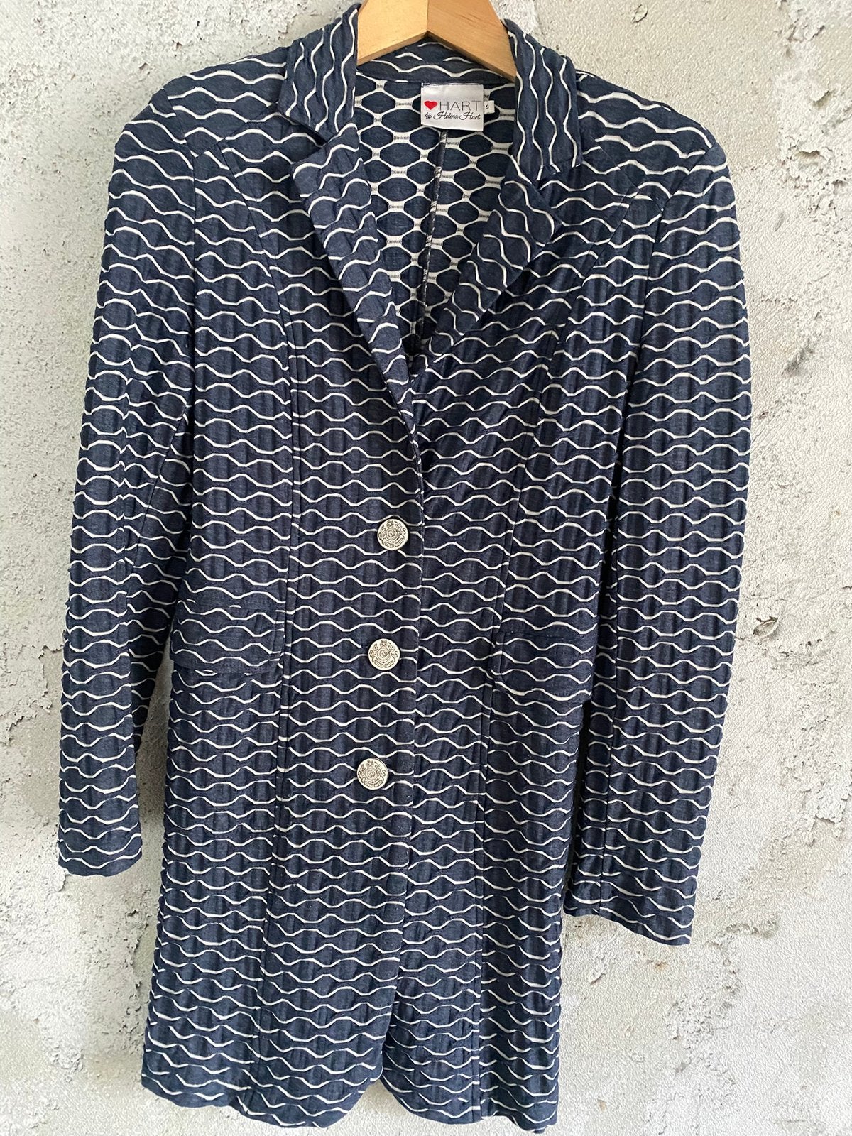 Helena Hart lange blazer blauw jersey mt 36, Kleding | Dames, Blauw, Ophalen of Verzenden, Jasje, Maat 36 (S)