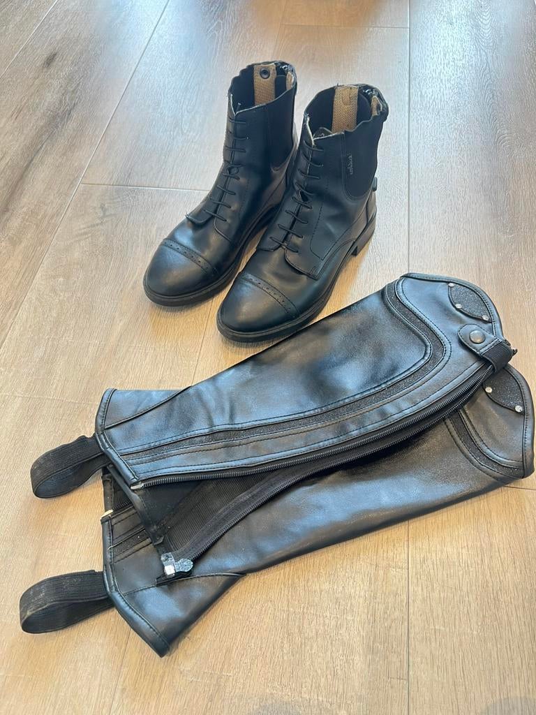 Epplejeck chaps & jodhpurs, Kinderen, Ophalen of Verzenden, Zo goed als nieuw, Schoeisel