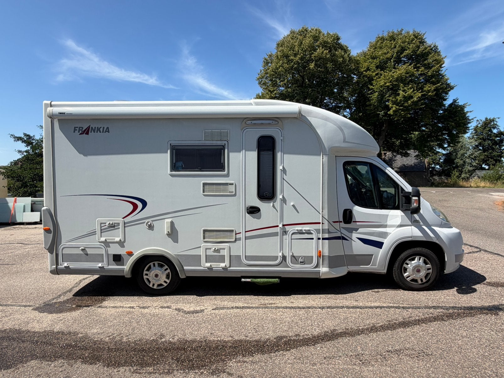 Fiat Frankia camper  fransbed schakel bj2008, Caravans en Kamperen, Campers, Standaard zit, Ringverwarming, Buitenlamp, Fiat
