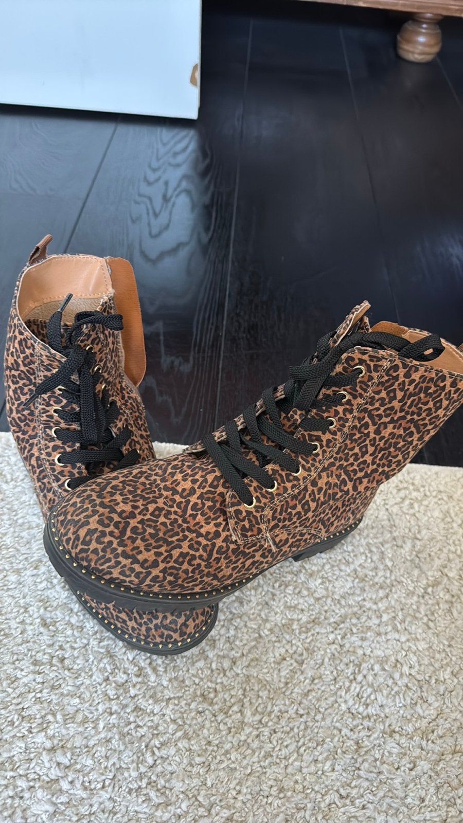 Kinder maat 35  veterlaarzen, Kleding | Dames, Schoenen, Ophalen of Verzenden, Zo goed als nieuw, Bruin, Lage of Enkellaarzen