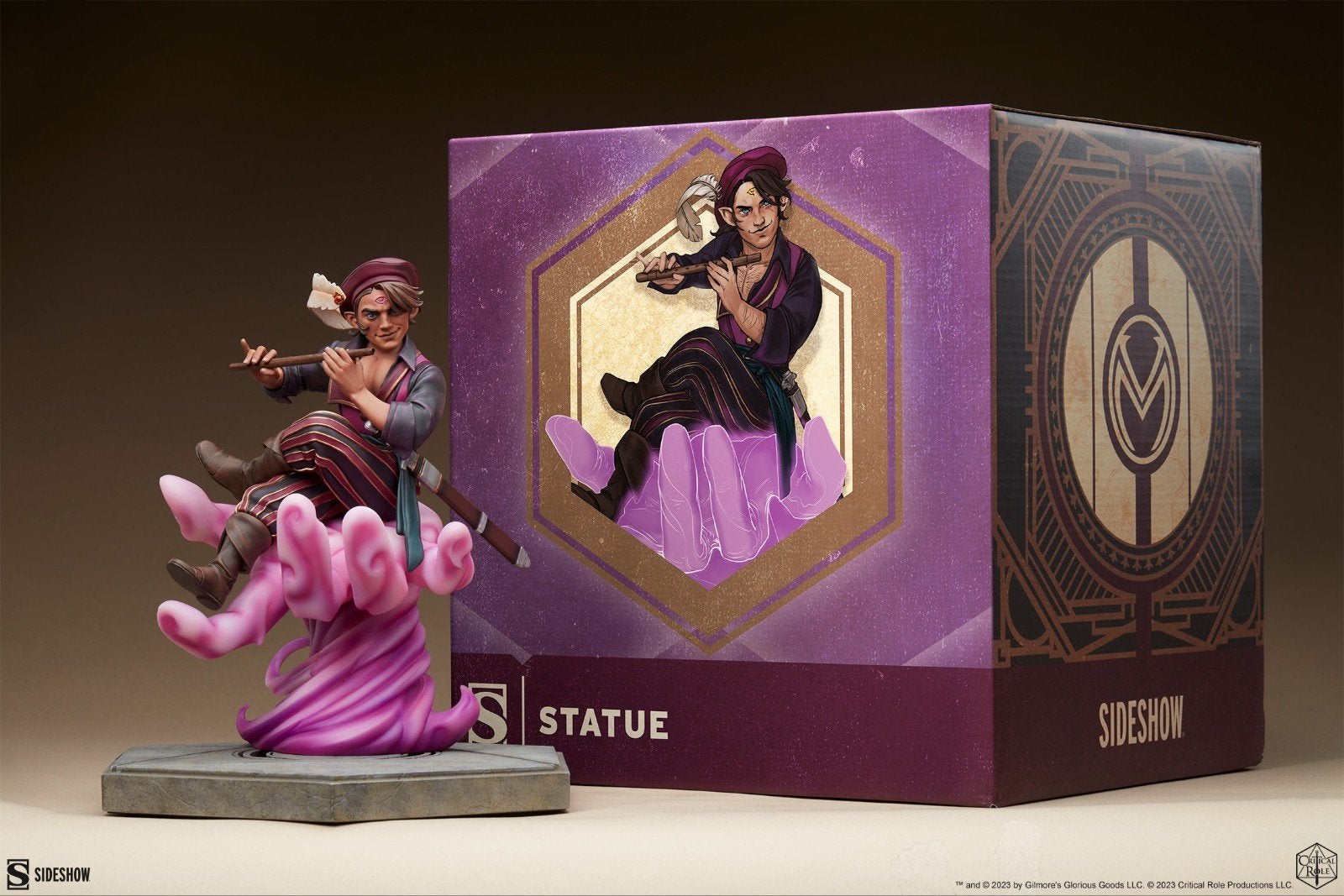 Sideshow Critical Role Scanlan Shorthalt Vox Machina, Verzamelen, Beelden en Beeldjes, Ophalen, Zo goed als nieuw, Fantasy