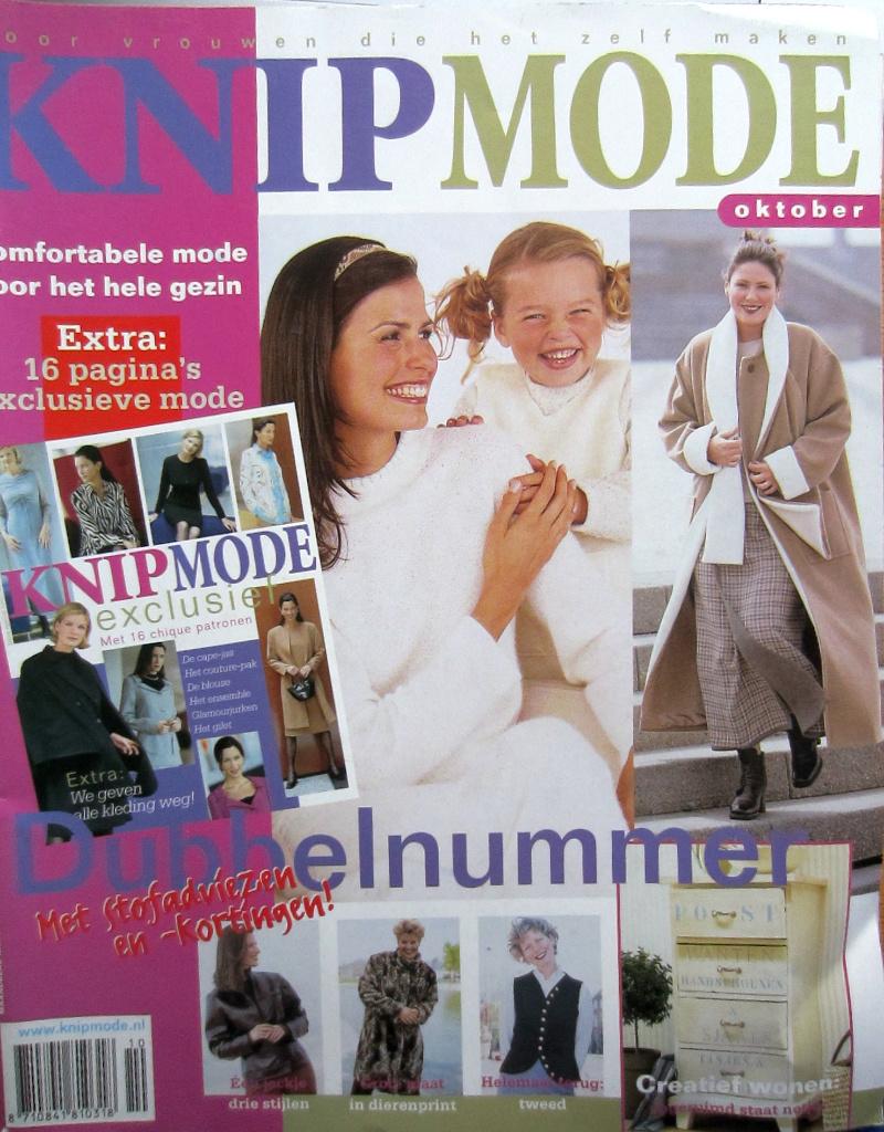 3 x KNIPMODE 2000 de nr s oktober november en december, Overige typen, Verzenden, Vrouw, Zo goed als nieuw