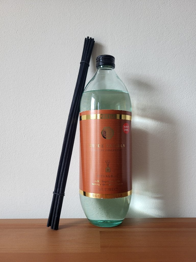 Rituals of Suede Vanilla - Refill Fragrance Sticks 900ml, Ophalen of Verzenden, Nieuw, Glas