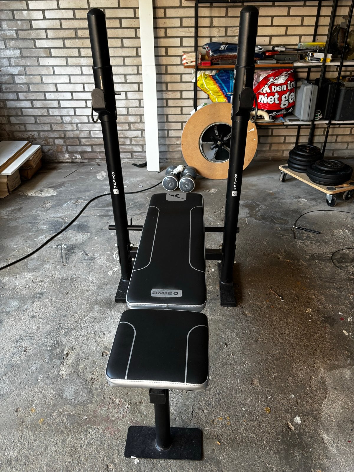 Bench press bankje, Sport en Fitness, Fitnessmaterialen, Ophalen, Zo goed als nieuw, Fitnessbank