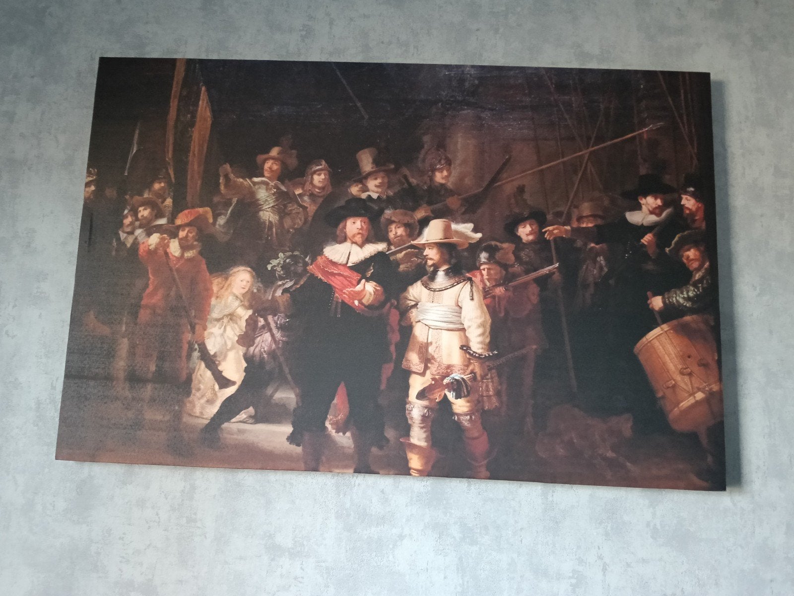 De Nachtwacht reproductie op canvas, Ophalen, Doek, Portret of Personen, Klassiek