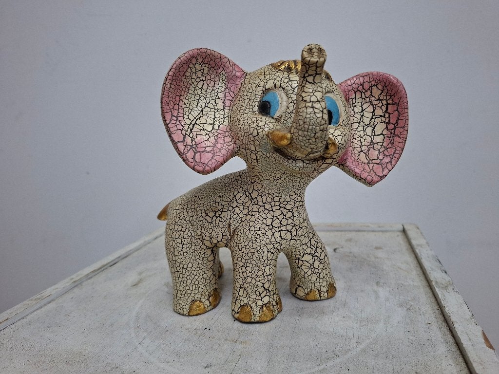 vintage oud handgemaakt zwaar olifant beeld, Ophalen, Beeld