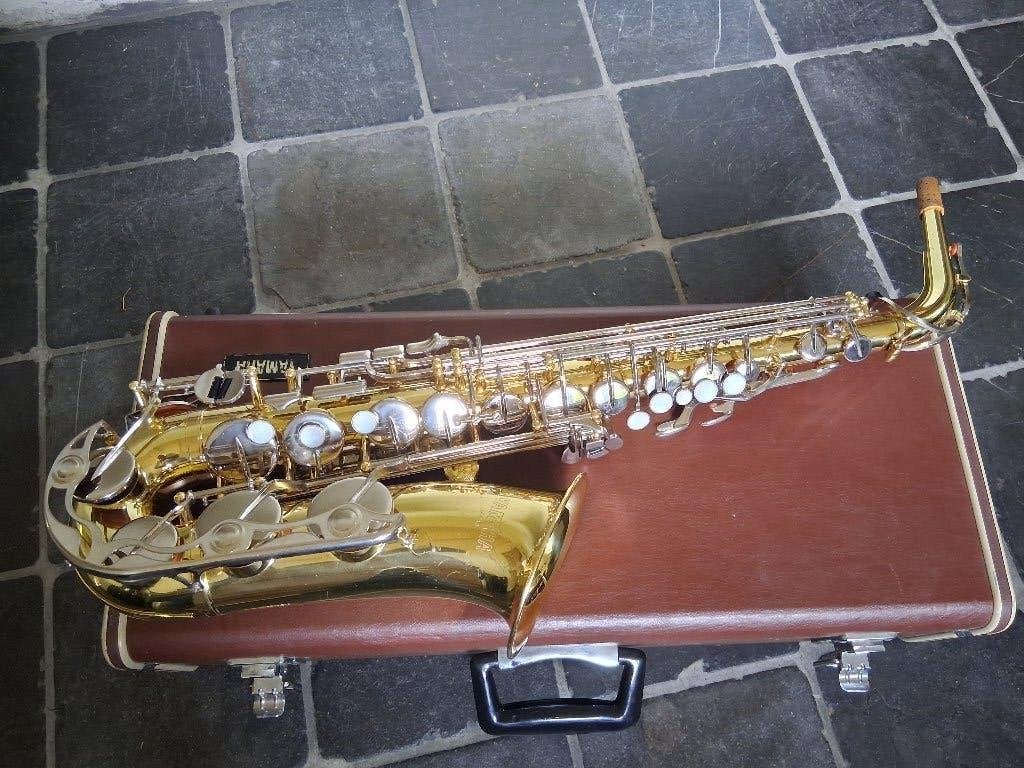 Yamaha YAS-25 altsax, gereviseerd en z.g.a.n., Muziek en Instrumenten, Blaasinstrumenten | Saxofoons, Ophalen of Verzenden, Gebruikt