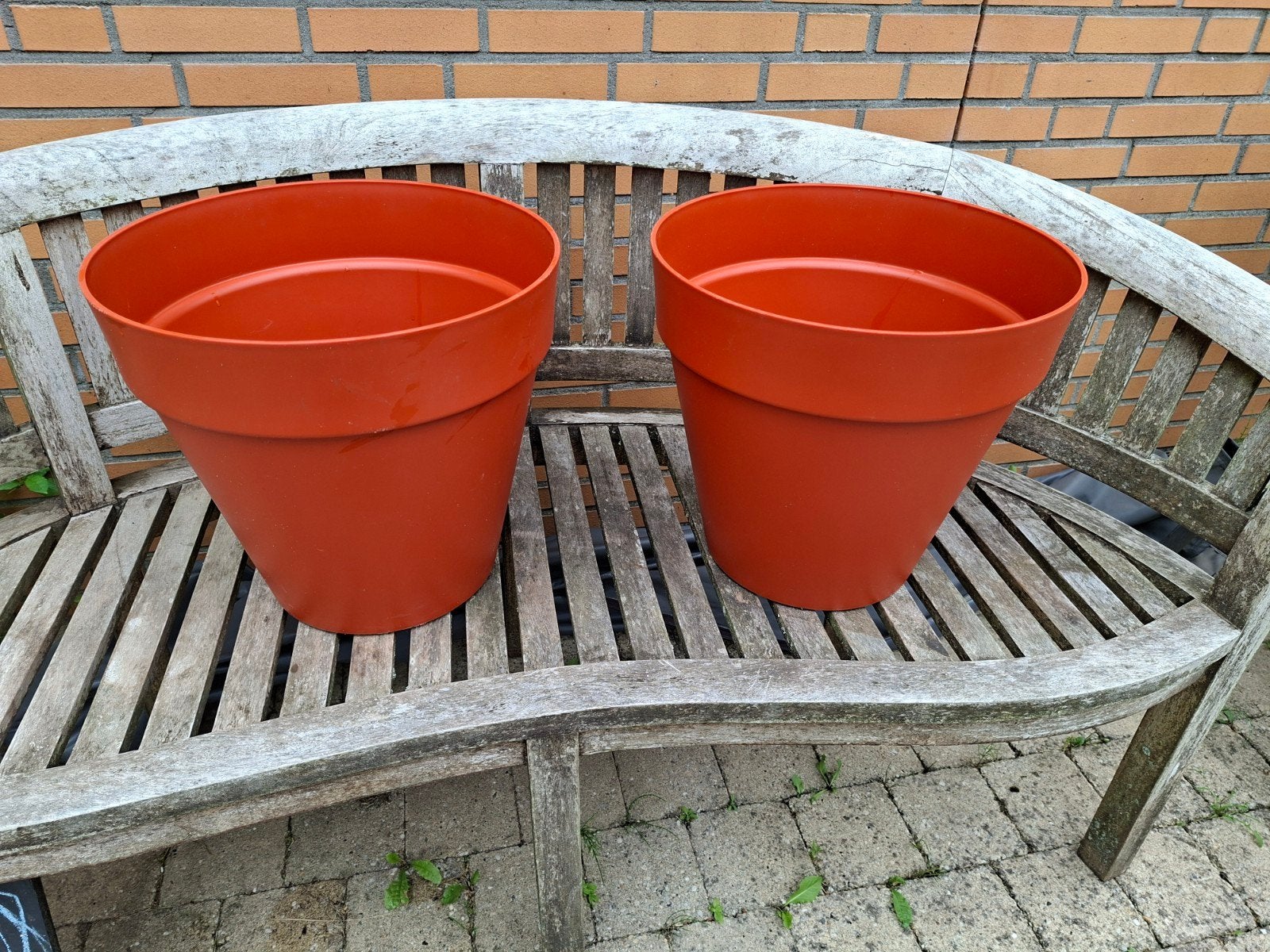 Elho verrijdbare bloempot plantenbak met  waterreservoir, Tuin en Terras, Ophalen, Kunststof, Rond, Balkon