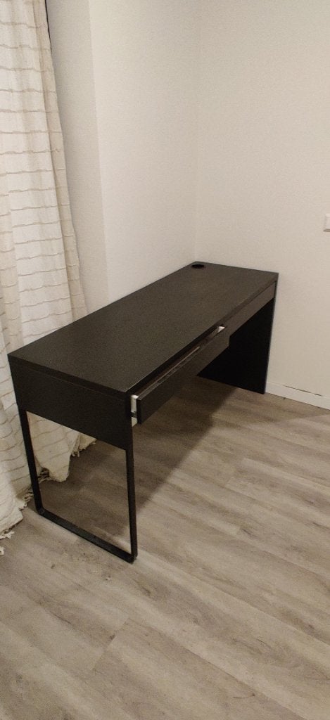 IKEA MICKE bureau met lade (zwart), Ophalen, Zo goed als nieuw, IKEA