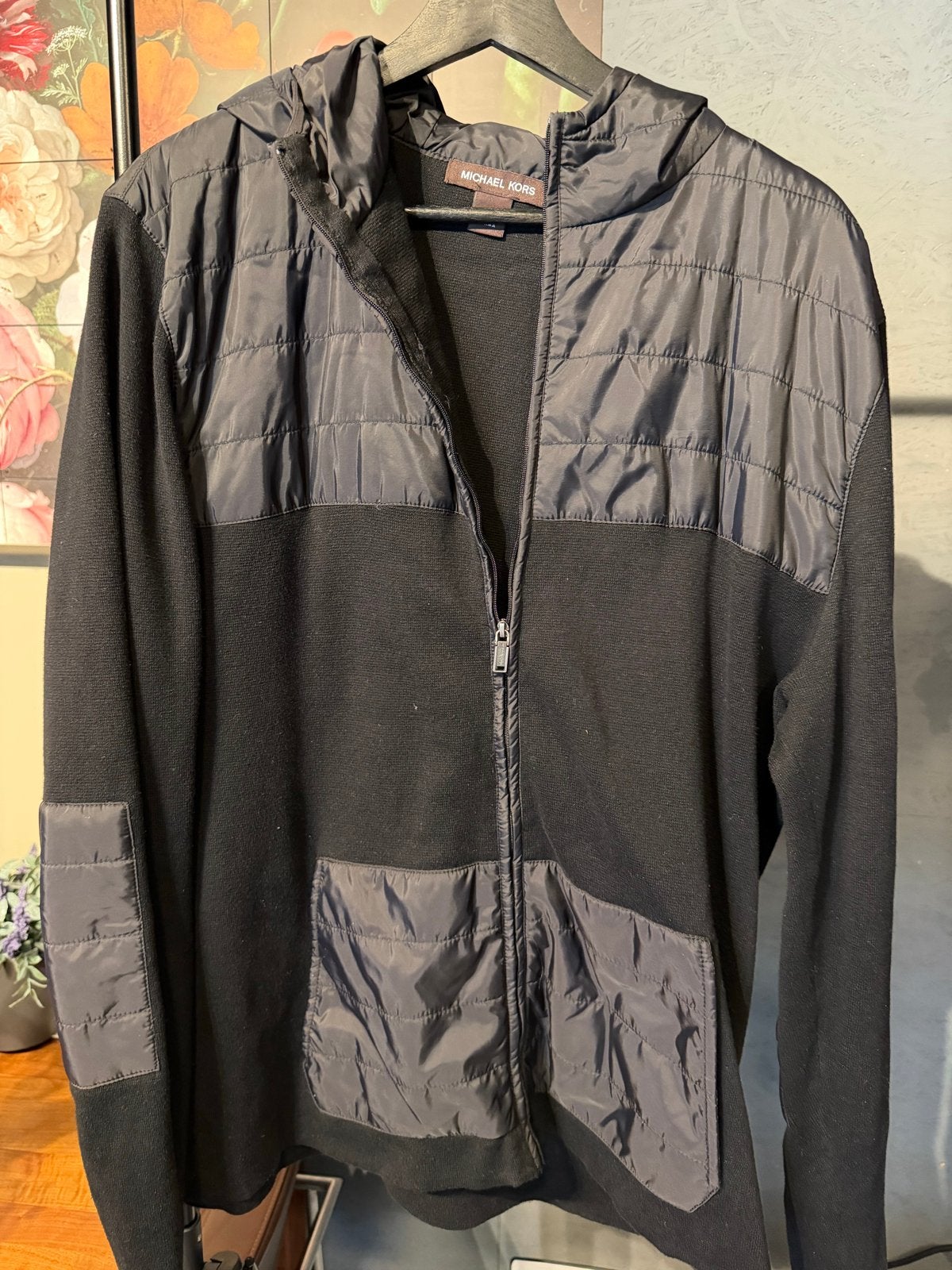 Michael Kors Heren Vest Zwart XL, Ophalen, Zo goed als nieuw, Maat 56/58 (XL), Zwart