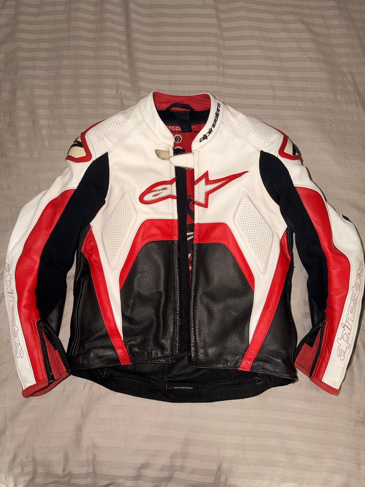 Alpinestars leren motorjas maat 50 - perfecte staat, Ophalen of Verzenden, Tweedehands, Heren, Jas | leer