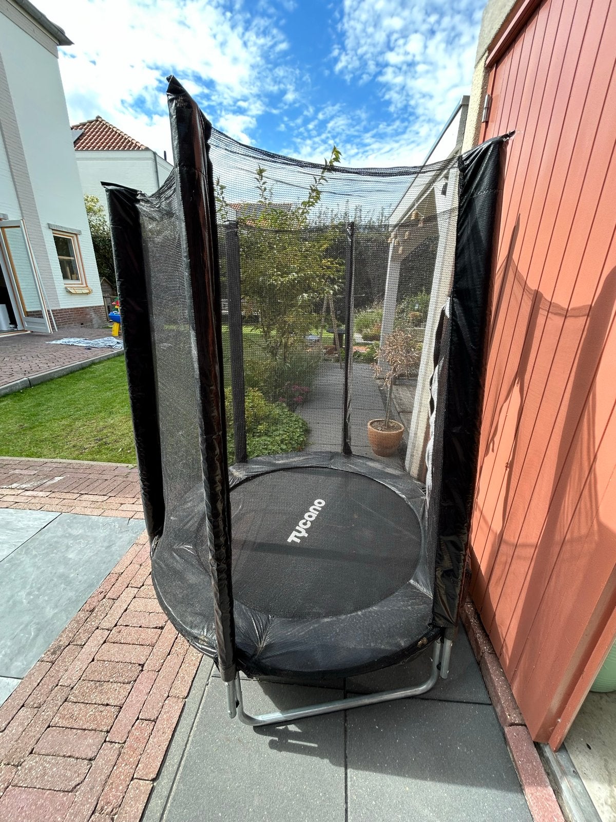 Tycoon Trampoline met Veiligheidsnet - Gebruikt, Ophalen, Gebruikt