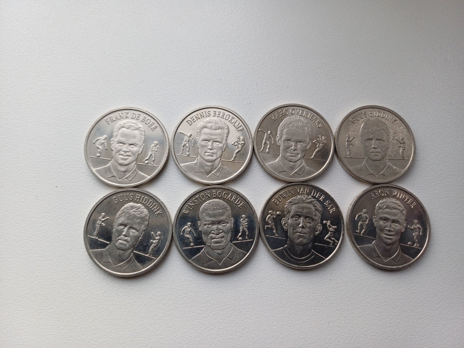 Set van 8 KNVB herdenkingsmunten, Postzegels en Munten, Munten en Bankbiljetten | Verzamelingen, Ophalen of Verzenden, Nederland