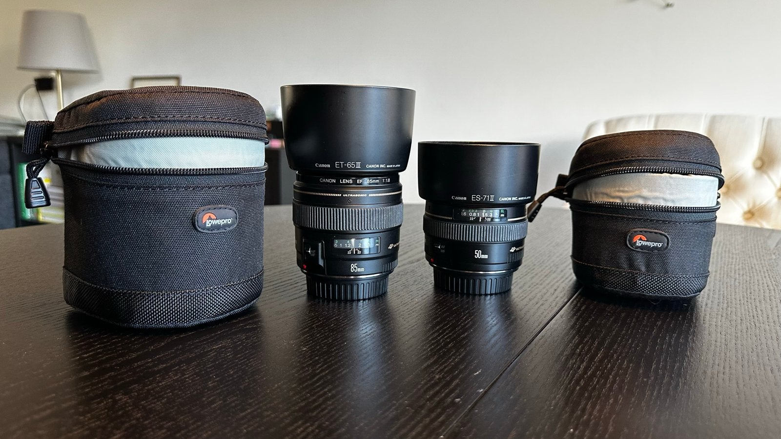 Canon EF 85mm f/1.8 USM & EF 50mm f/1.4 USM lenzen, Canon, Autofocus, Ophalen of Verzenden, Zo goed als nieuw