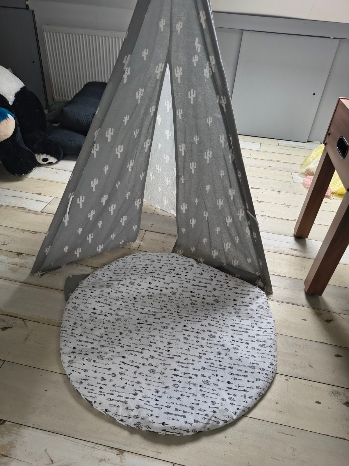 tipi tent met kleed, Ophalen