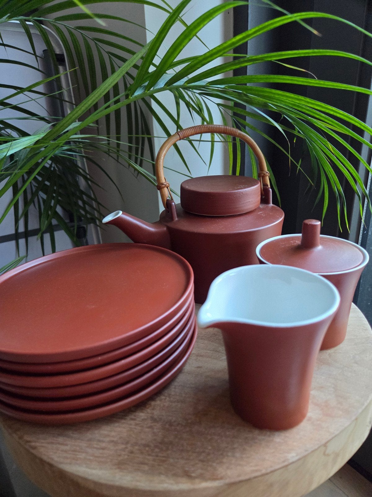 Vintage Melitta theeservies - Terracotta kleurig, Ophalen of Verzenden
