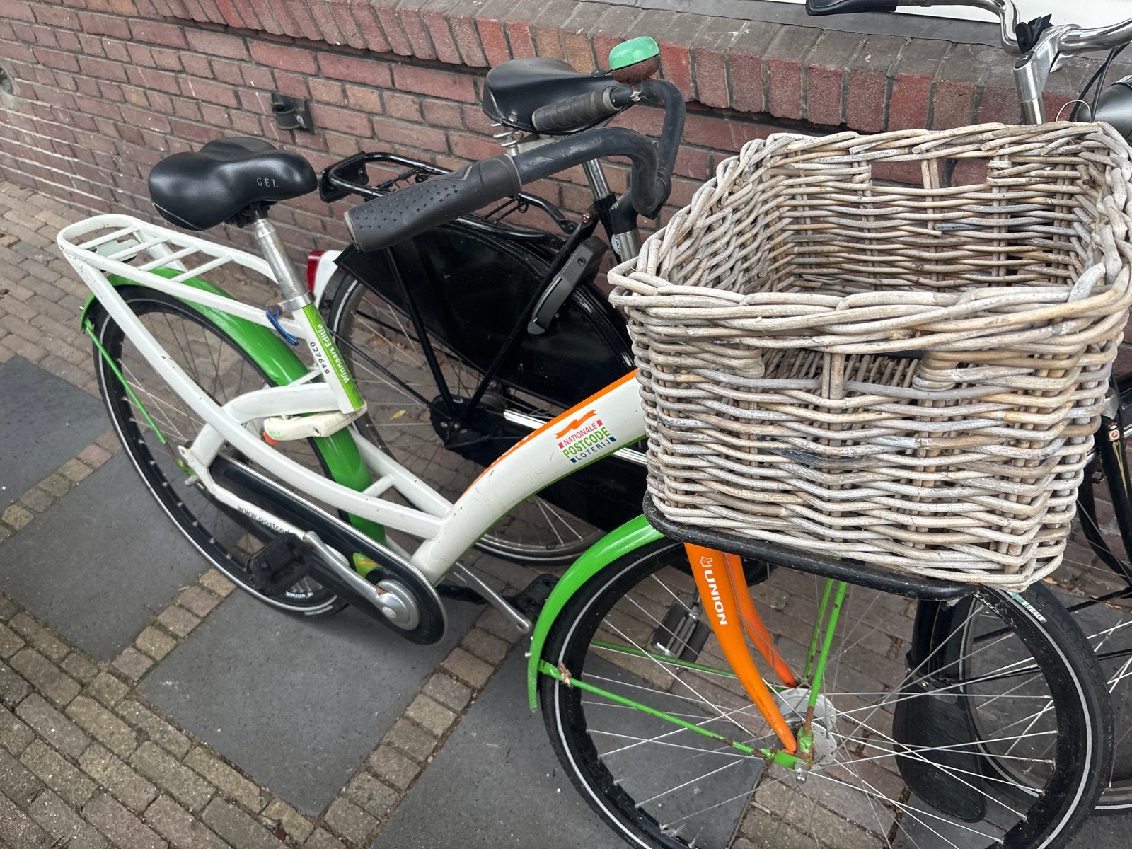 Union 28 inch damesfiets met voordrager en mand, Fietsen en Brommers, Fietsen | Dames | Damesfietsen, Terugtraprem, Ophalen, Overige merken