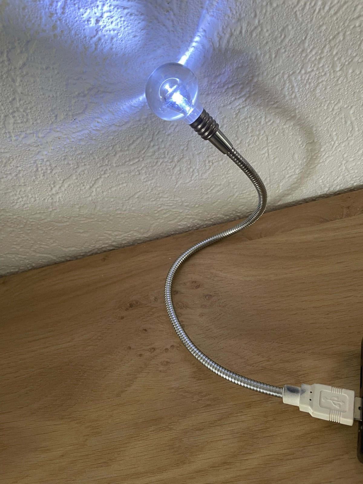 Flexibele USB LED Lampje - Ideaal voor Laptop/PC, Huis en Inrichting, Metaal, Wit, Overige merken, USB-aansluiting