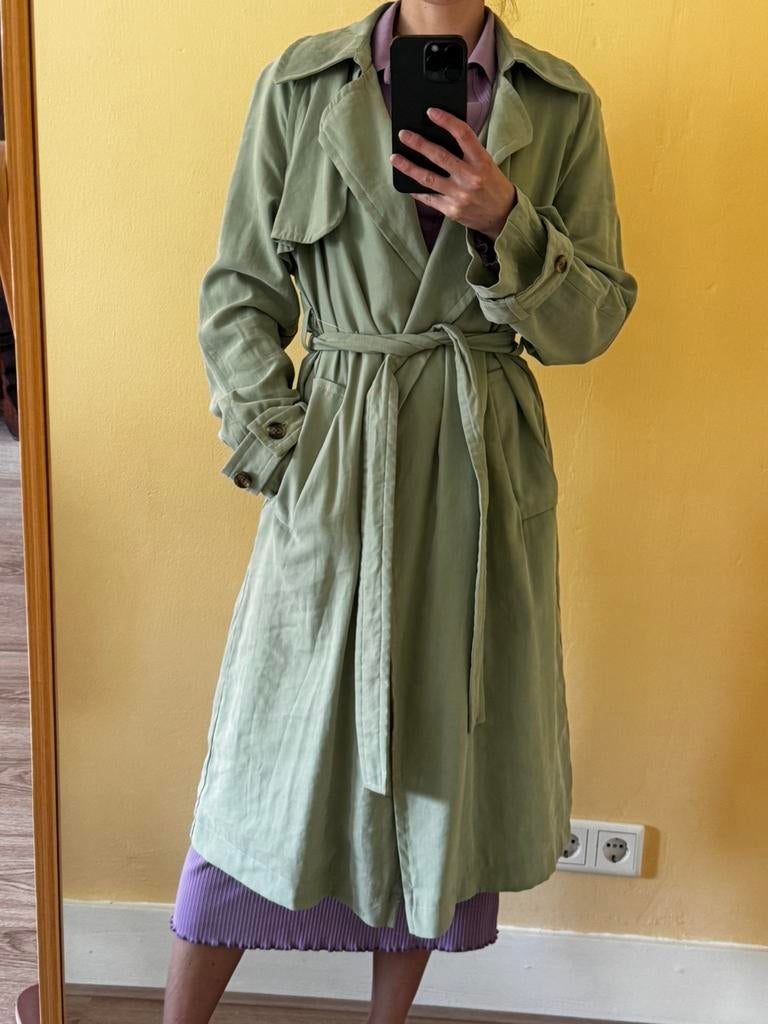 Mango 34 xs trench coat jas zomer, Kleding | Dames, Jumpsuits, Ophalen of Verzenden, Zo goed als nieuw, Maat 34 (XS) of kleiner