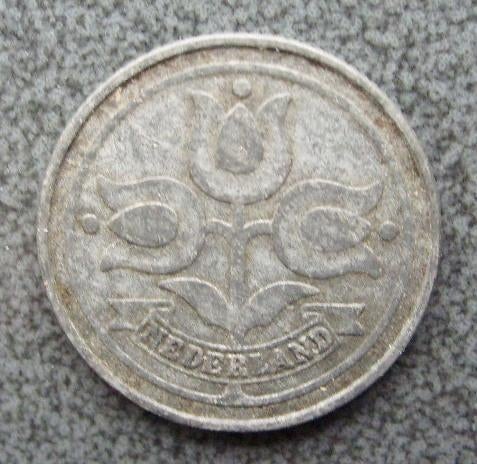 Mooie zinken oorlogsmunt: - 10 cent 1943., Verzenden, Koningin Wilhelmina, 10 cent, Losse munt