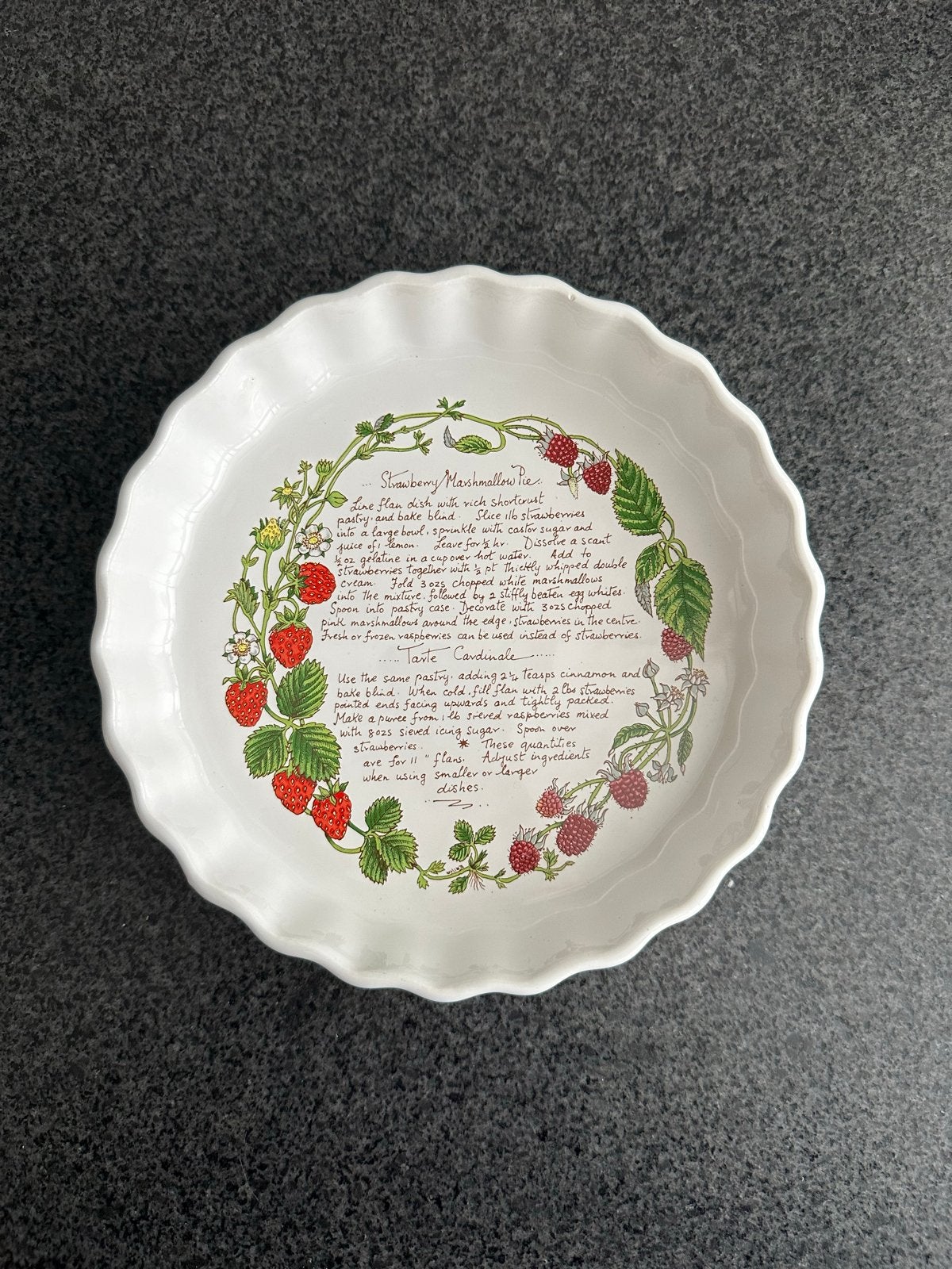 Royal Winton Pottery Aardbeien Marshmallow Taartvorm, Overige merken, Overige typen, Vintage, Ophalen of Verzenden
