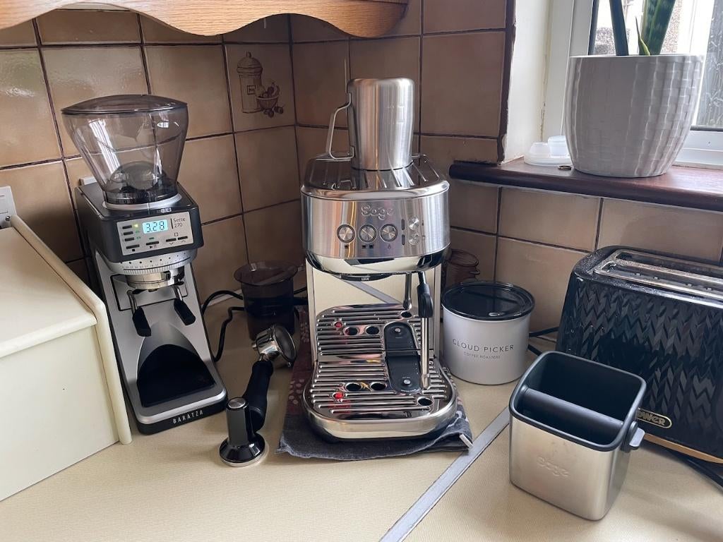 Sage Bambino Plus + Sette 270 Grinder -Full Espresso Setup, Witgoed en Apparatuur, Koffiezetapparaten, Ophalen, Espresso apparaat