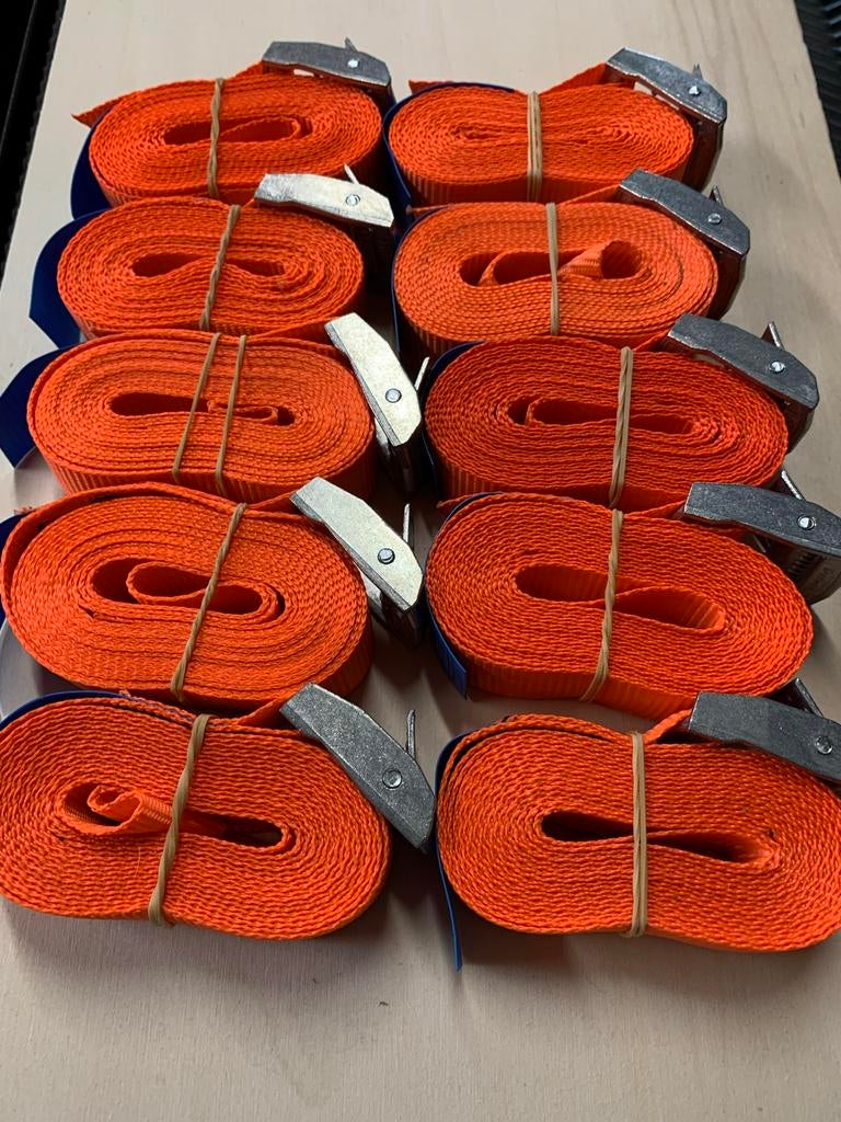 10x spanband met klemgesp / sjorband 400kg, Ophalen, ., Nieuw, .