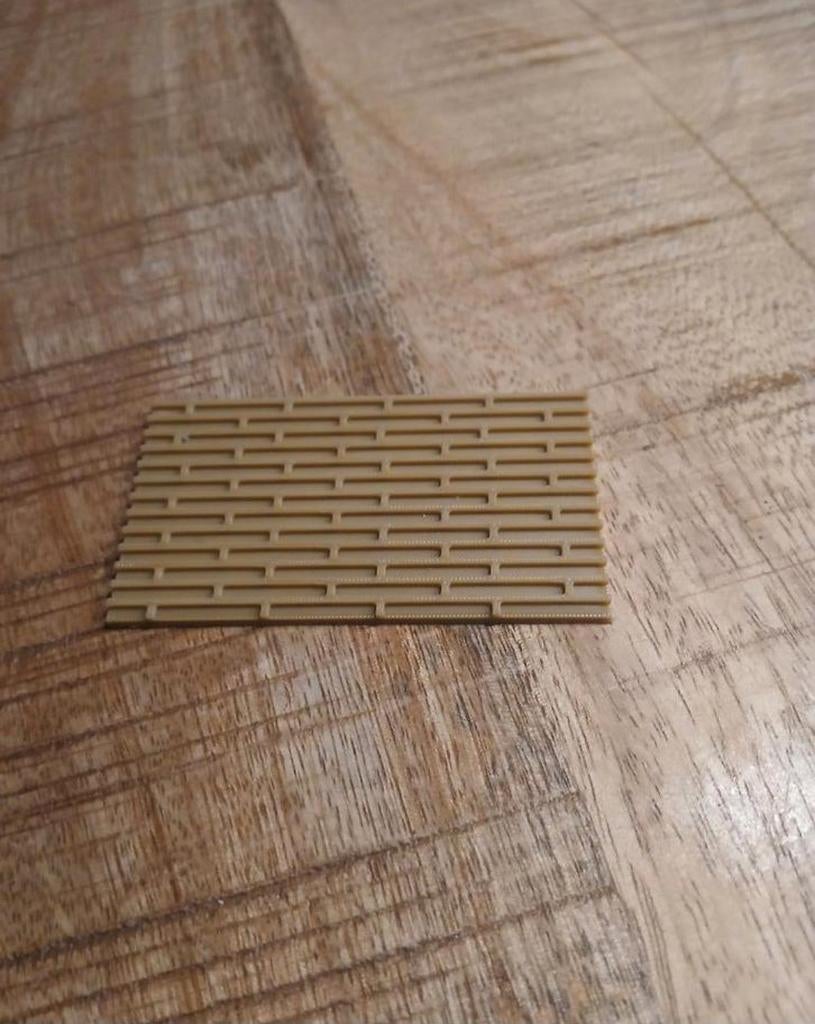Structuur stempel planken, Hobby en Vrije tijd, Modeltreinen | H0, Verzenden