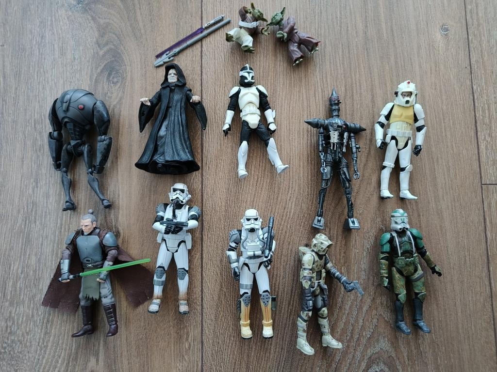 Star Wars Actiefiguren 12 stuks, Ophalen of Verzenden, Gebruikt, Actiefiguurtje