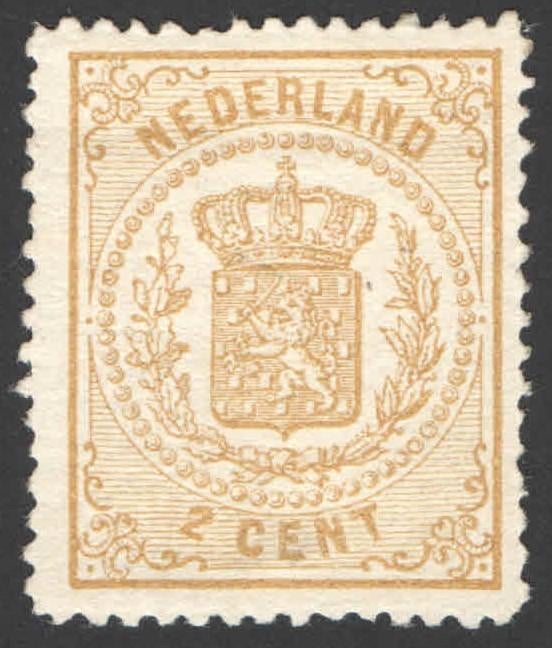Nederland NVPH nr 17 ongebruikt Rijkswapen 1869, Ophalen of Verzenden, T/m 1940, Postfris