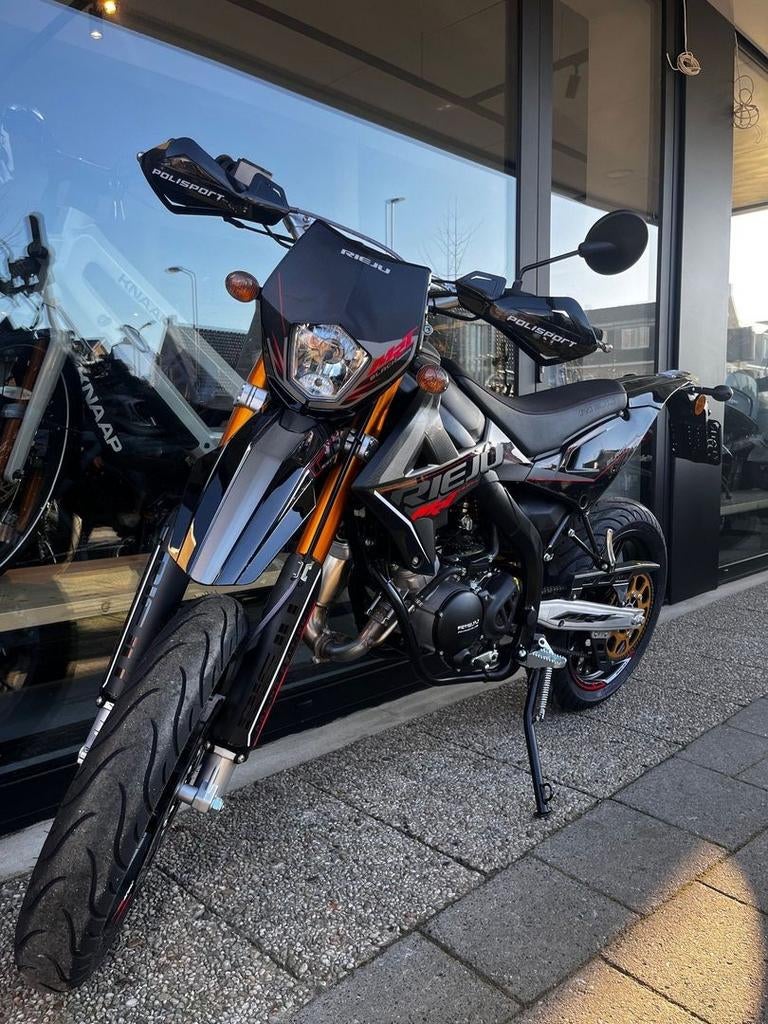 Rieju MRT SM  50CC | Super Motard | Zwart | AKTIE  Knalprijs, Fietsen en Brommers, 6 versnellingen, RIEJU, Maximaal 45 km/u, Onbekend