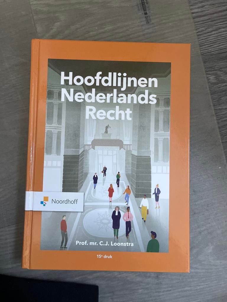 Hoofdlijnen Nederlands Recht - Noordhoff 15e druk, Ophalen of Verzenden, Gamma, Zo goed als nieuw, HBO