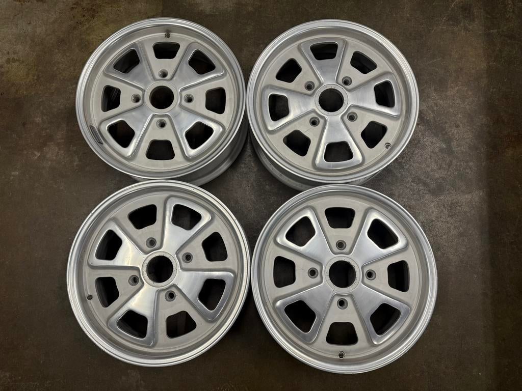 PORSCHE 914 Fuchsvelgen in bijzonder mooie staat Set van 4, Auto-onderdelen, Banden en Velgen, Overig, 15 inch, Velg(en), Ophalen of Verzenden