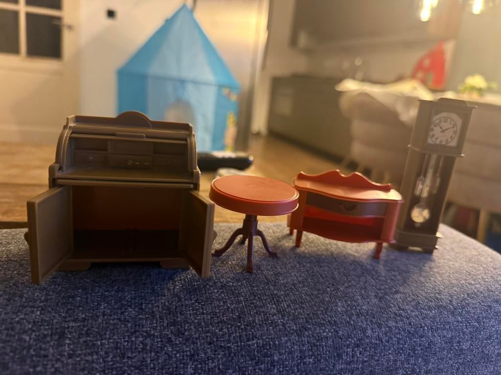 vintage jean poppenhuis meubeltjes, Ophalen, Gebruikt, Poppenhuis