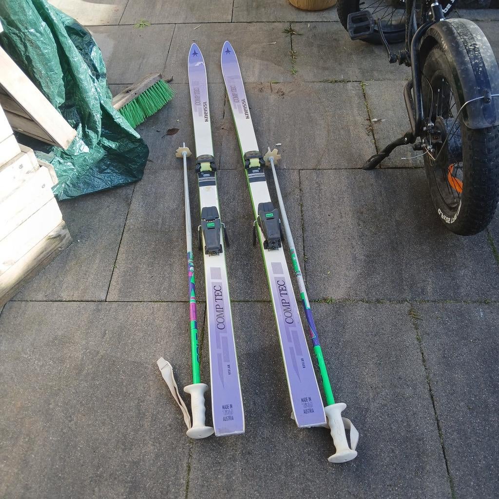 Ski's met stokken, Overige merken, 160 tot 180 cm, Gebruikt, Ophalen of Verzenden