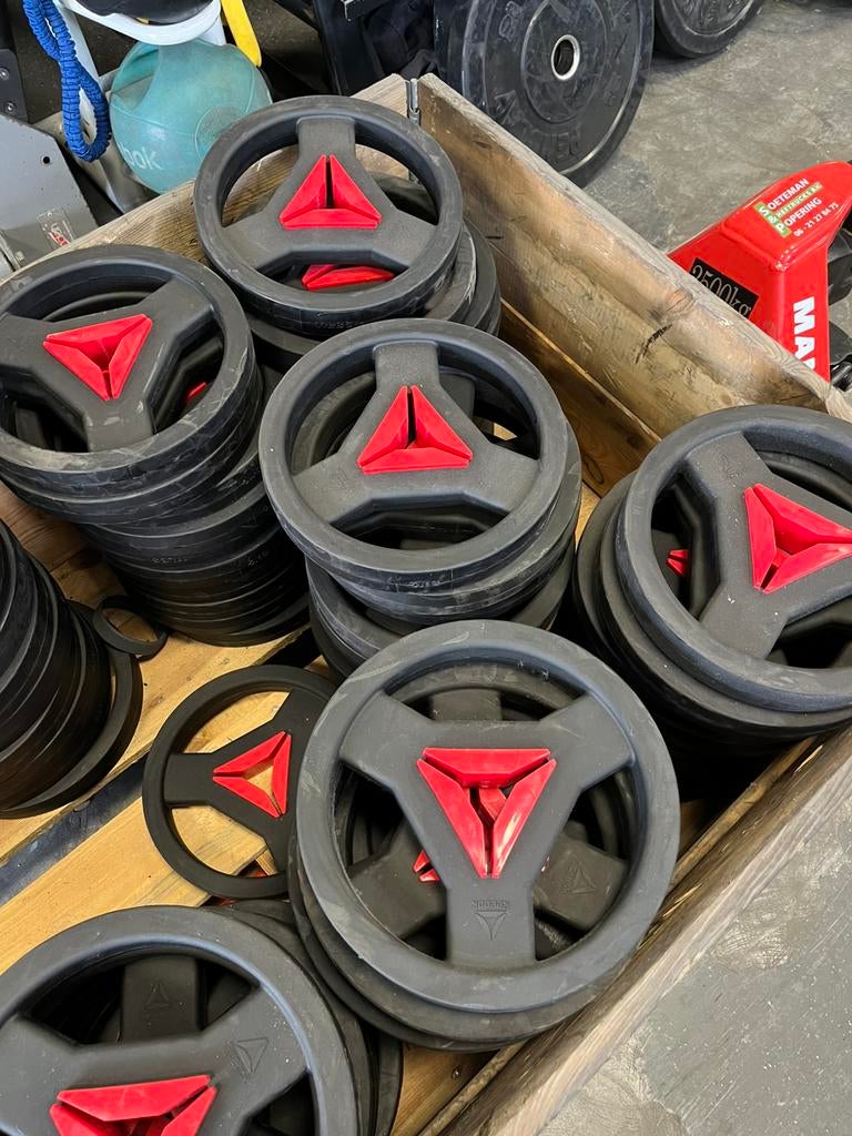 2 x 5 kg pu urethane 26 mm halter schijven, Halterschijven, 2 x 5 kg, Halter schijven, Pu urethane