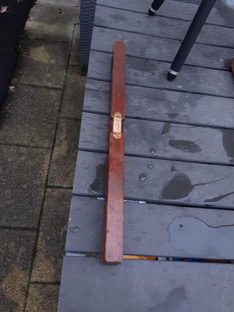 Vintage Stabila Teakhouten Waterpas in prima staat 10 euro, Ophalen, Gebruikt, Toebehoren