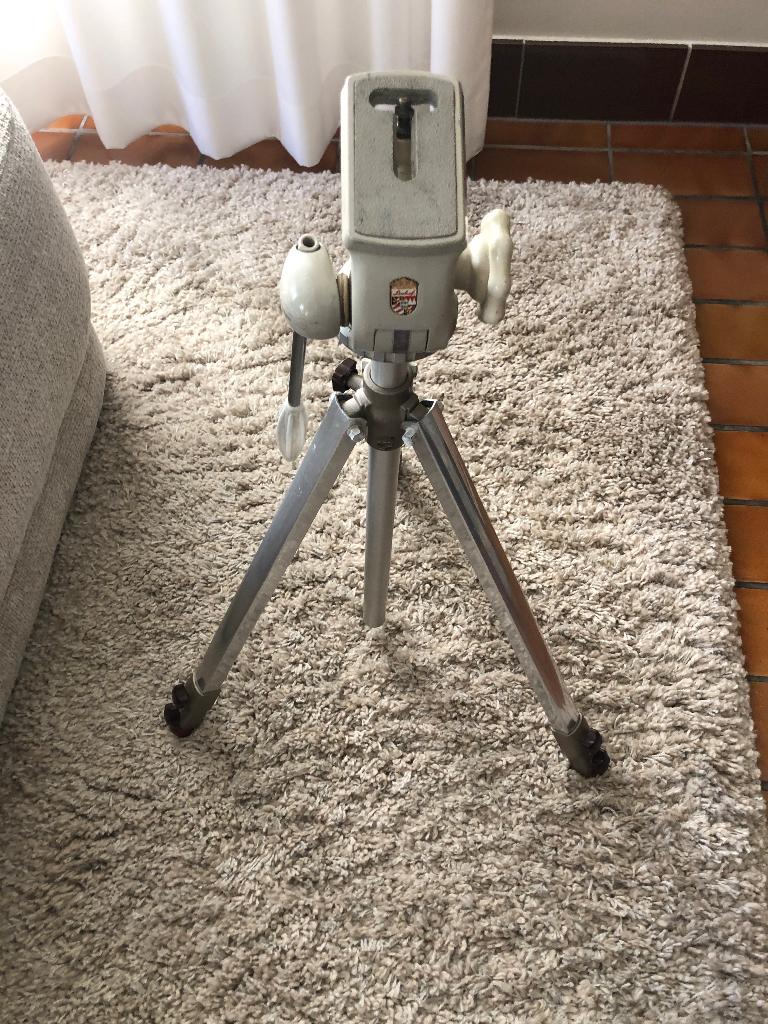 Linhof vintage statief + balhoofd, Ophalen, Minder dan 150 cm, Driepoot, Met balhoofd