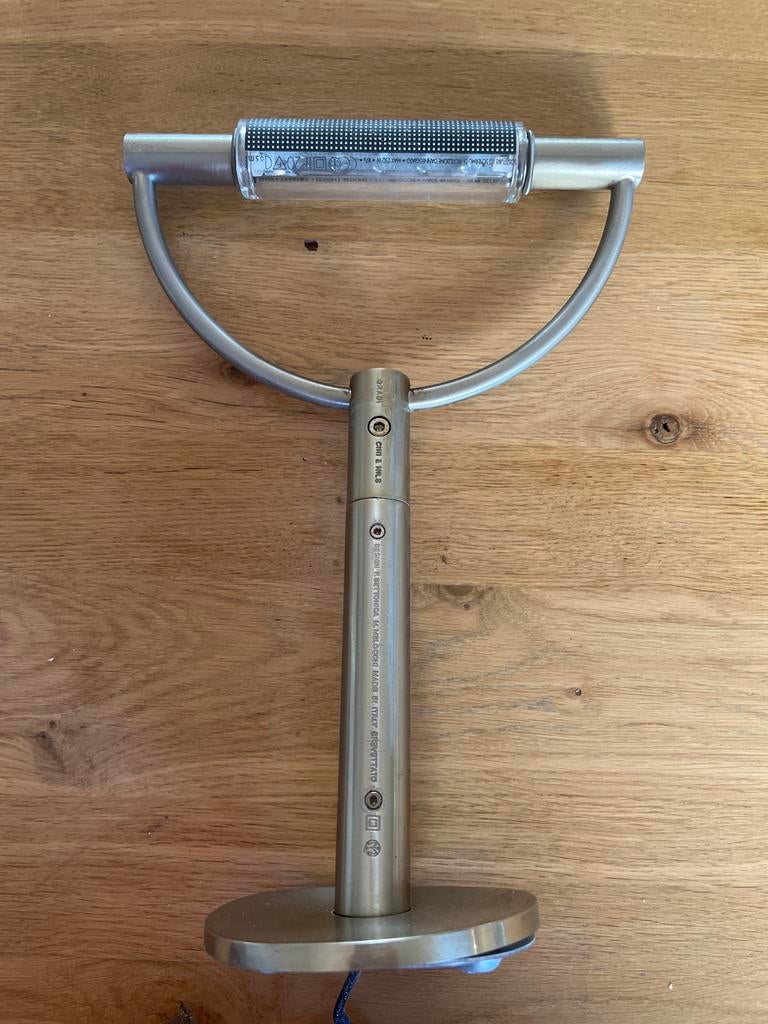 Italiaanse Design lamp, Huis en Inrichting, Lampen | Tafellampen, Ophalen of Verzenden, Gebruikt, Metaal, Minder dan 50 cm