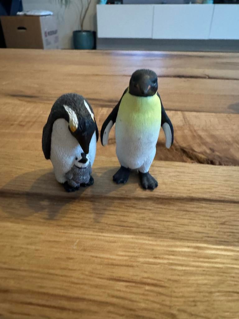 Schleich Keizerspinguïns (14632 & 14652), Ophalen of Verzenden, Zo goed als nieuw
